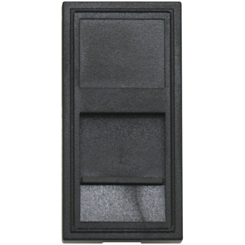 Donel Розетка DEC RJ45 UTP кат.5e, 1мод., черн. матовая (22.5х45мм)