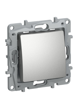 Переключатель/ IEKETIKA Переключатель 1-клавишный схема 6 10АХ безвинтовые зажимы 6724051 алюминий