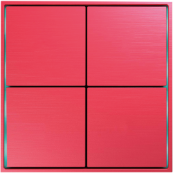 Donel Сенсорный кнопочный модуль KNX, 4/8 группы, утренняя заря. Серия устройств: DKNX