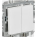 BRITE Выключатель 2-клавишный проходной 10А ВС10-2-6-БрАБ арктический белый BRITE Выключатель 2-клавишный проходной 10А ВС10-2-6-БрАБ арктический белый