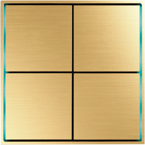 Donel Сенсорный кнопочный модуль KNX, 4/8 группы, глянцевое золото. Серия устройств: DKNX