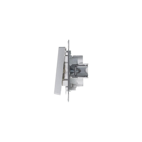 Выключатель двухклавишный/ Выключатель двухклавишный ATLASDESIGN с подсветкой схема 5а 10АХ механизм алюминий