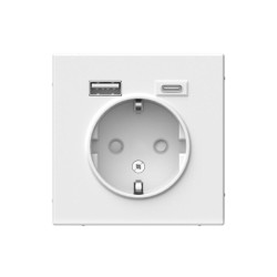 Розетка/ ARTGALLERY розетка 16А с 2 USB A+C, 5В/2,4А/3,0А, 2х5В/1,5А, механизм, лотос