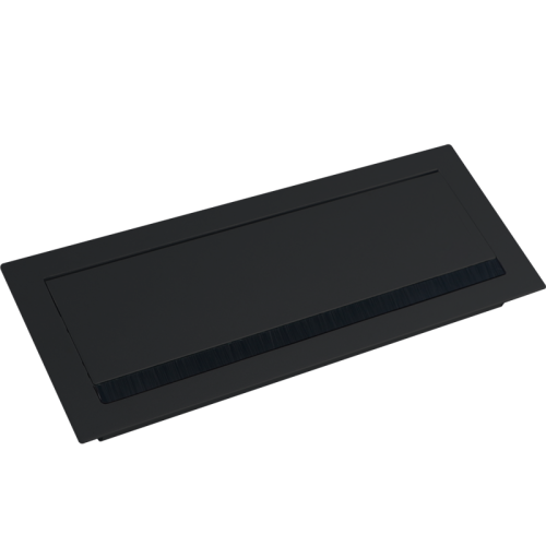 Donel Кабельный громмет (лючок) в стол, 310*120мм, цвет: черный