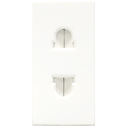 Donel Розетка euro-US, 1 мод., бел. (22.5х45мм), серия (тип) DF6