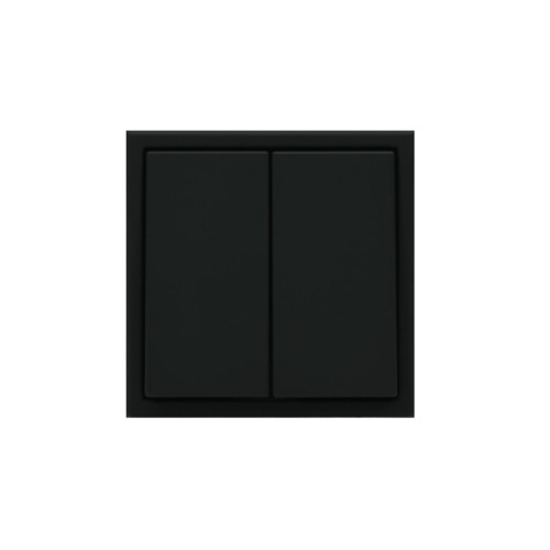 Переключатель/ ARTGALLERY 2-клавишный переключатель, сх.6/2, 10АХ, механизм, карбон