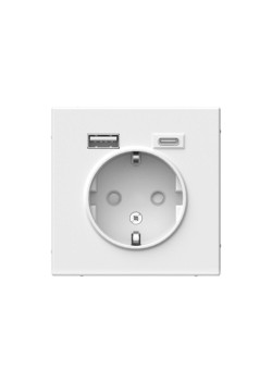 розетка/ ARTGALLERY розетка 16А с 2 USB A+C, 5В/2,4А/3,0А, 2х5В/1,5А, механизм, белый