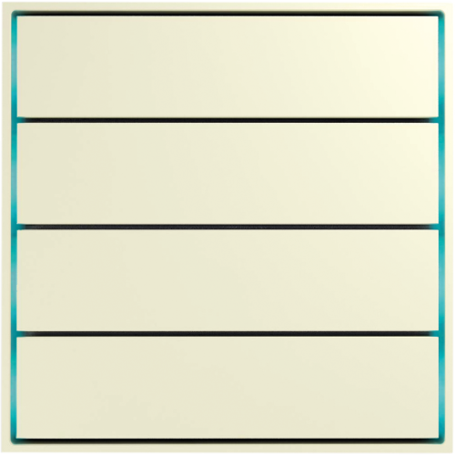 Donel Сенсорный кнопочный модуль KNX, 4 группы, полярный белый. Серия устройств: DKNX