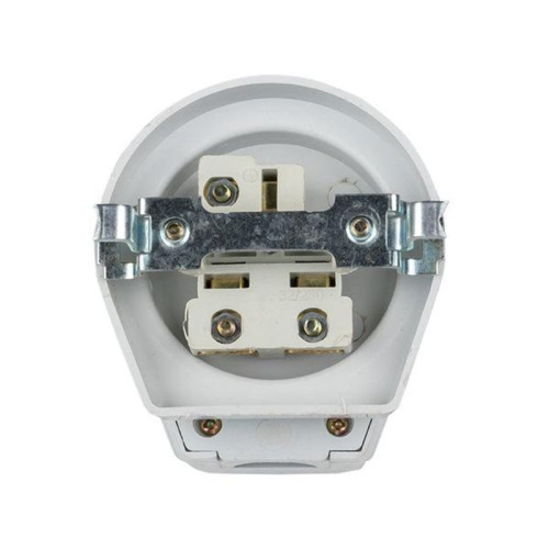 Разъем РШ-ВШ 32А 250В 2P+PE (СУ) пластиковый белый Simple Разъем РШ-ВШ 32А 250В 2P+PE (СУ) пластиковый белый Simple