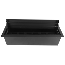 Donel Настольный встраиваемый розеточный блок с откидной крышкой 12 мод. (6 мод. 45х45), черный