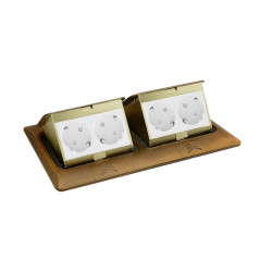 Donel Выдвижной блок 8 (4+4) мод. античная латунь (с уст. набором)