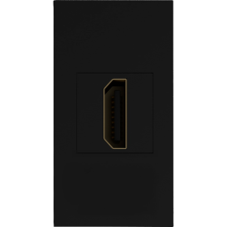 Donel Розетка HDMI, 1мод., черн. (22.5х45мм)