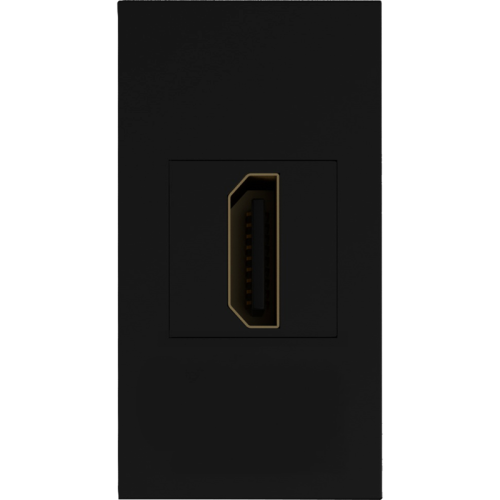 Donel Розетка HDMI, 1мод., черн. (22.5х45мм)