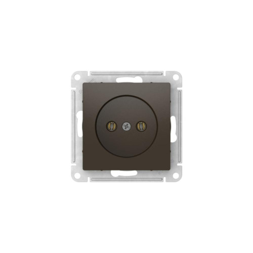 Розетка без заземления без шторок/ ATLASDESIGN розетка без заземления без шторок, 16А, быстрозажимные клеммы, мокко