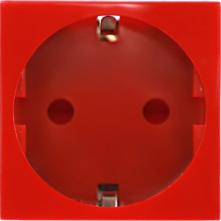 Donel Розетка 2К+З нем.ст., в/заж., с з/ш, крас. (45х45мм), серия (тип) DF6