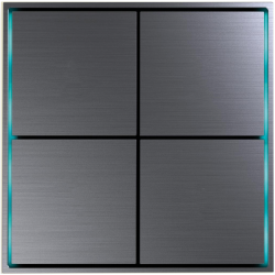 Donel Сенсорный кнопочный модуль KNX, 4/8 группы, космический серый. Серия устройств: DKNX