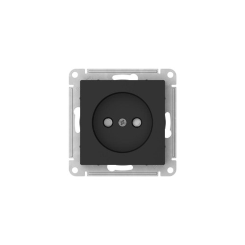 Розетка без заземления шторками/ ATLASDESIGN розетка без заземления со шторками, 16А, быстрозажимные клеммы, карбон Розетка без заземления шторками/ ATLASDESIGN розетка без заземления со шторками, 16А, быстрозажимные клеммы, карбон