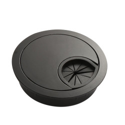 Donel Кабельный громмет диам.80мм (лицевая панель диам.90мм), черный, цинковый сплав