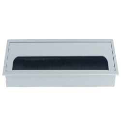 Donel Кабельный громмет (лючок) в стол, 160*80мм, цвет: серебро