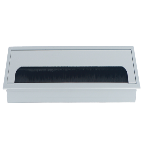 Donel Кабельный громмет (лючок) в стол, 160*80мм, цвет: серебро