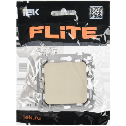 Выключатель/ FLITE Выключатель 1-клавишный 10А ВС11-1-0-ФлСл сливочный