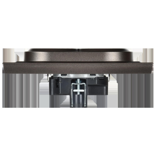 Розетка двойная заземлением без защитных шторок/ BRITE Розетка двойная с заземлением без защитных шторок 16А в сборе РС12-3-БрТБ темная бронза