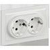 Розетка силов. IEK Brite РС12-3-БрБ BR-R21-16-K01-F 2розет. двойн. скрыт. зазем. IP20 белый (упак.:1шт) Розетка силов. IEK Brite РС12-3-БрБ BR-R21-16-K01-F 2розет. двойн. скрыт. зазем. IP20 белый (упак.:1шт)