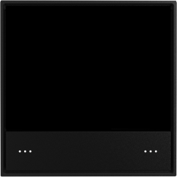 Donel KNX стандартная сенсорная панель, черная черепаха. Серия устройств: DKNX