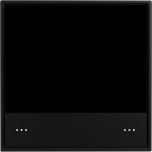 Donel KNX стандартная сенсорная панель, черная черепаха. Серия устройств: DKNX