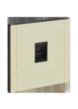 FORTE&PIANO Розетка компьютерная RJ-45 кат.5E FP832M металл слоновая кость