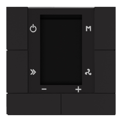 Donel Многофункциональный термостат KNX, 55 мм ЖК-экран, 2 интерфейса, Цвет: серый, Cерия DKNX