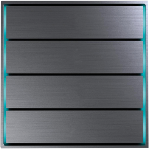 Donel Сенсорный кнопочный модуль KNX, 4 группы, космический серый. Серия устройств: DKNX