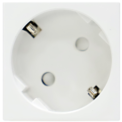 Donel Розетка 2К+З нем.ст., 45 гр., с з/ш, бел. (45х45мм), серия (тип) DF6