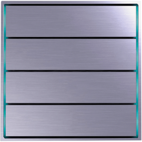 Donel Сенсорный кнопочный модуль KNX, 4 группы, кристально-фиолетовый. Серия устройств: DKNX