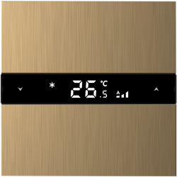 Donel Многофункциональный термостат KNX, матовое золото. Серия устройств: DKNX