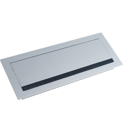 Donel Кабельный громмет (лючок) в стол, 310*120мм, цвет: серебро