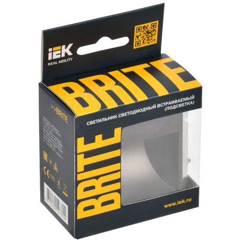 BRITE Подсветка LED встраиваемая ПЛ20-БрТБ бр. IEK