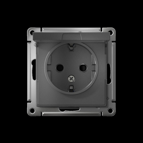 ATLASDESIGN РОЗЕТКА с заземл. со шторками с крышкой, 16А, IP20, механизм, СТАЛЬ ATLASDESIGN РОЗЕТКА с заземл. со шторками с крышкой, 16А, IP20, механизм, СТАЛЬ