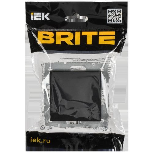 BRITE Выключатель 1-клавишный 10А безвинтовое крепление ВС11-1-0-БрЧ черный BRITE Выключатель 1-клавишный 10А безвинтовое крепление ВС11-1-0-БрЧ черный
