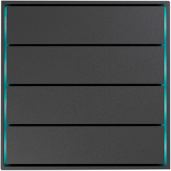 Donel Сенсорный кнопочный модуль KNX, 4 группы, метеорит. Серия устройств: DKNX