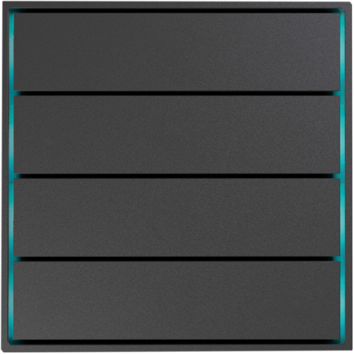 Donel Сенсорный кнопочный модуль KNX, 4 группы, метеорит. Серия устройств: DKNX