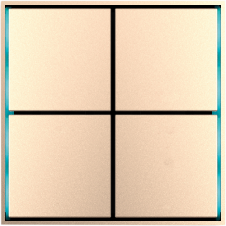 Donel Сенсорный кнопочный модуль KNX, 4/8 группы, шампань. Серия устройств: DKNX