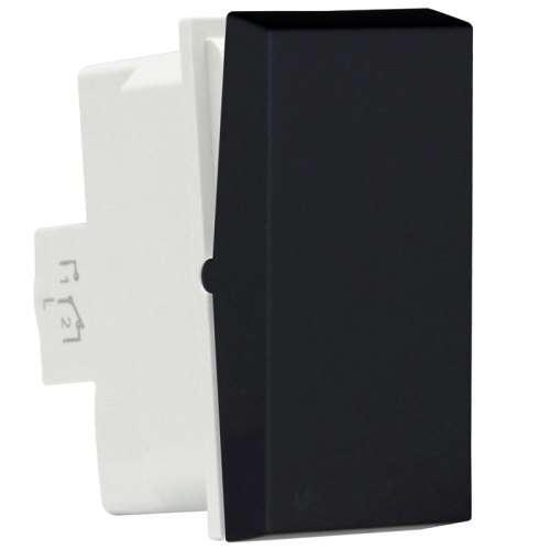 Donel Выключатель 10А, 1 мод., черн. (22.5х45мм), серия (тип) DA