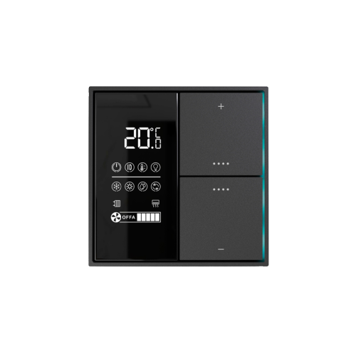 Donel Многофункциональный комнатный  термостат KNX,ЖК-экран, встроенный датчик температуры, метеорит, Cерия DKNX