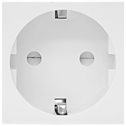 Donel Розетка 2К+З нем.ст., в/заж., с з/ш, бел. (45х45мм), серия (тип) DF6