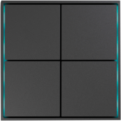 Donel Сенсорный кнопочный модуль KNX, 4/8 группы, метеорит. Серия устройств: DKNX