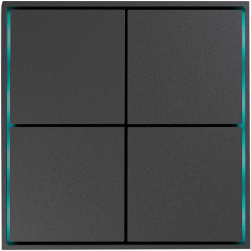 Donel Сенсорный кнопочный модуль KNX, 4/8 группы, метеорит. Серия устройств: DKNX