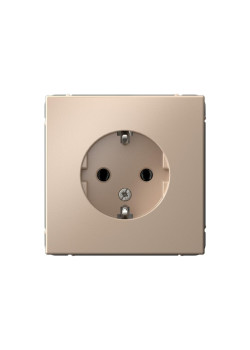 Розетка заземлением/ ARTGALLERY розетка с заземлением, 16А, механизм, песочный