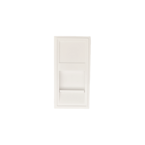 Donel Розетка DEC RJ45 UTP кат.6a, 1мод., бел. (22.5х45мм)