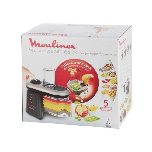 Измельчитель электрический Moulinex DJ905832 0.5л. 280Вт черный/серый Измельчитель электрический Moulinex DJ905832 0.5л. 280Вт черный/серый